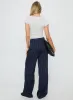 Lorenne Mid Rise Pant Navy Pinstripe sold by Princess Polly