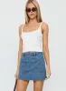 Hughes Mini Skirt Light Blue Denim sold by Princess Polly