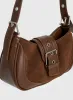 Kienna Buckle Shoulder Bag Brown sold by Princess Polly