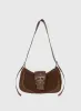 Kienna Buckle Shoulder Bag Brown sold by Princess Polly