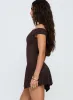 Got That Sense Strapless Playsuit Brown sold by Princess Polly