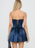 Forevermore Strapless Mini Dress Navy sold by Princess Polly