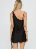 Xandra Cowl Neck Mini Dress Black sold by Princess Polly