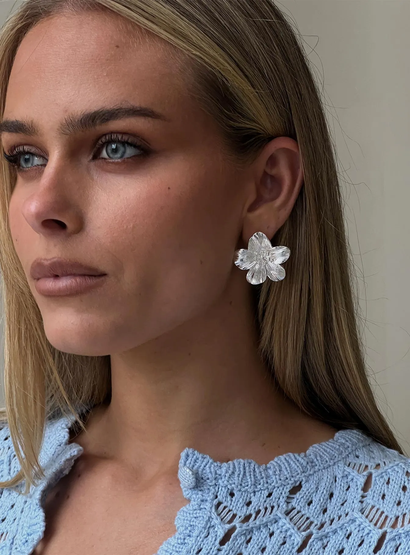 Posie Earrings Silver sold by Princess Polly