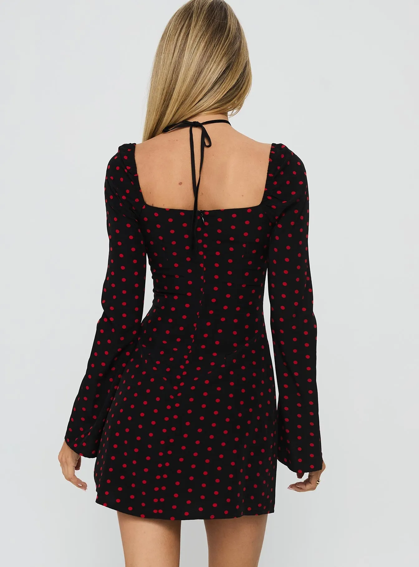 Addisen Long Sleeve Mini Dress Polka Dot sold by Princess Polly product image thumbnail 5