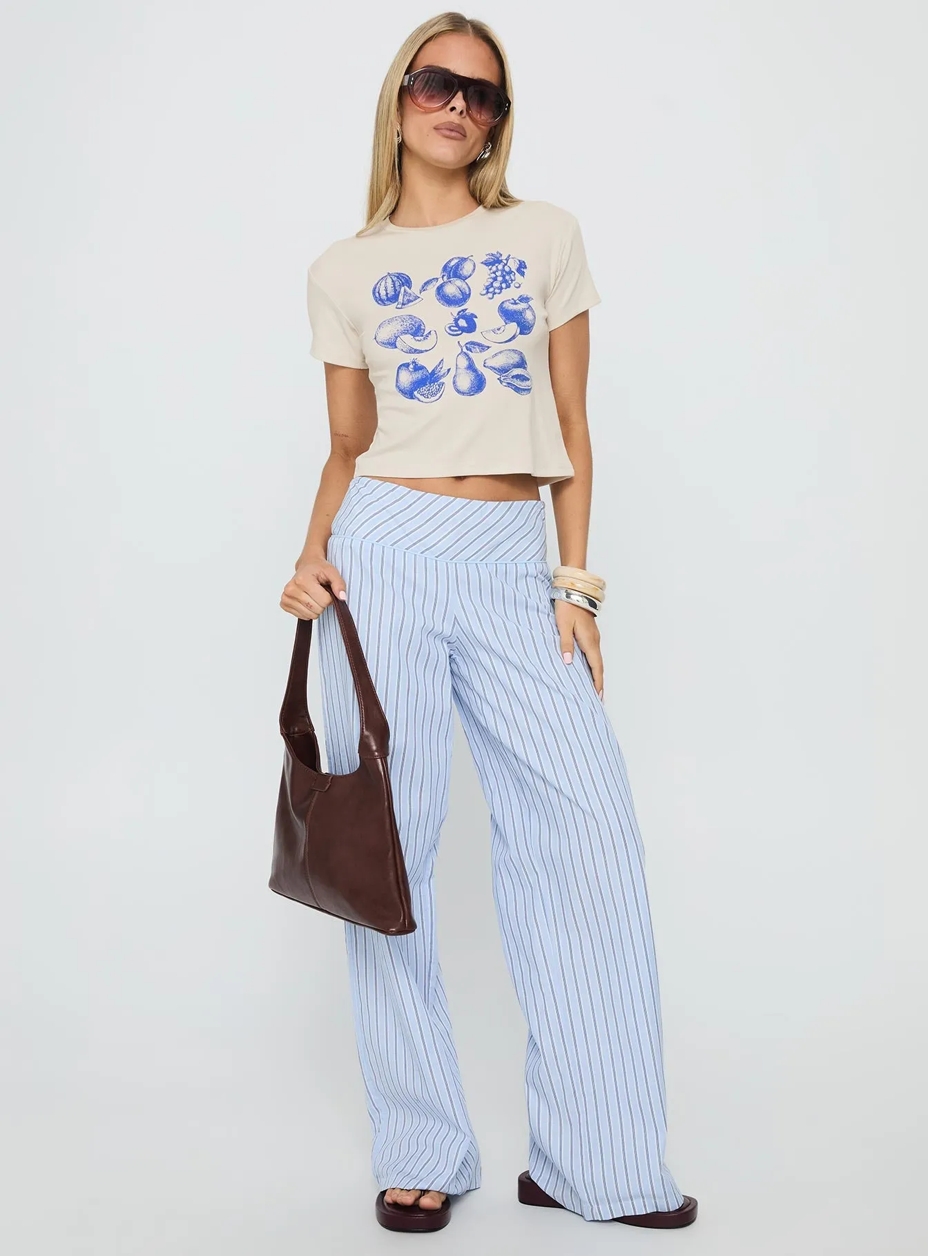 Veggie Patch Graphic Top Grey sold by Princess Polly product image thumbnail 3