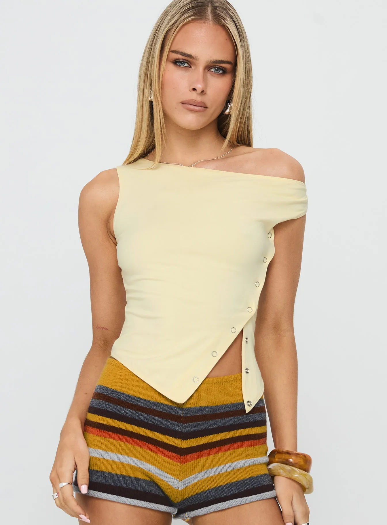 Karre Off The Shoulder Top Lemon sold by Princess Polly product image thumbnail 2