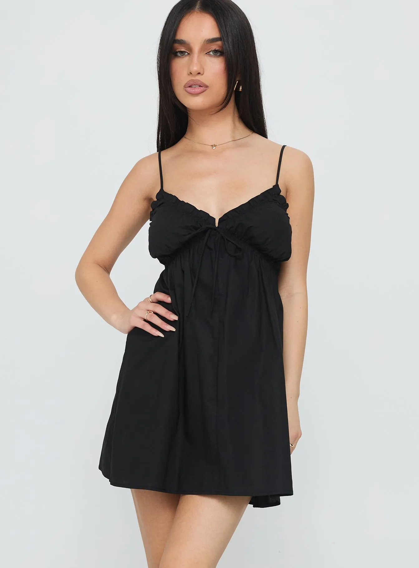 Alchemy Mini Dress Black sold by Princess Polly