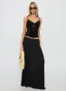 Rhiara Lace Trim Top Black sold by Princess Polly