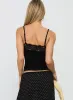 Rhiara Lace Trim Top Black sold by Princess Polly