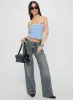 Franki Halter Layered Top Blue Multi Stripe sold by Princess Polly