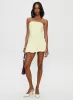 Mousse Strapless Mini Dress Lemon Tall sold by Princess Polly