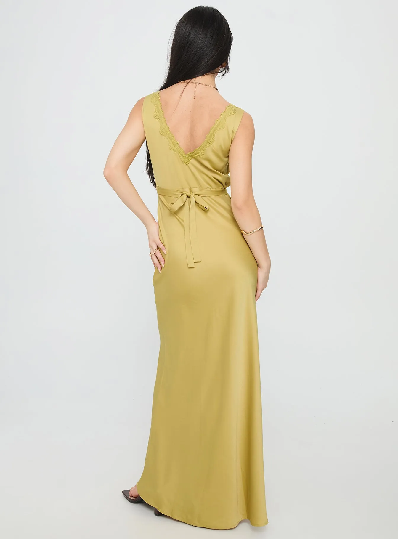 Galloway Maxi Dress Chartreuse sold by Princess Polly product image thumbnail 4