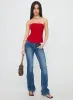 Kaetlyn Strapless Corset Top Red sold by Princess Polly