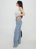 Kadison Low Rise Straight Leg Jeans Mid Wash Blue sold by Princess Polly