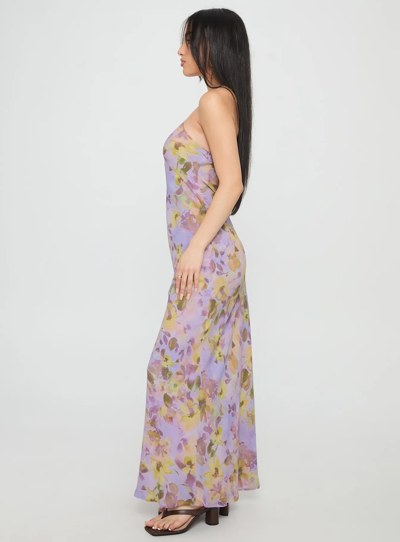 Florabella Halter Maxi Dress Multi sold by Princess Polly product image thumbnail 3