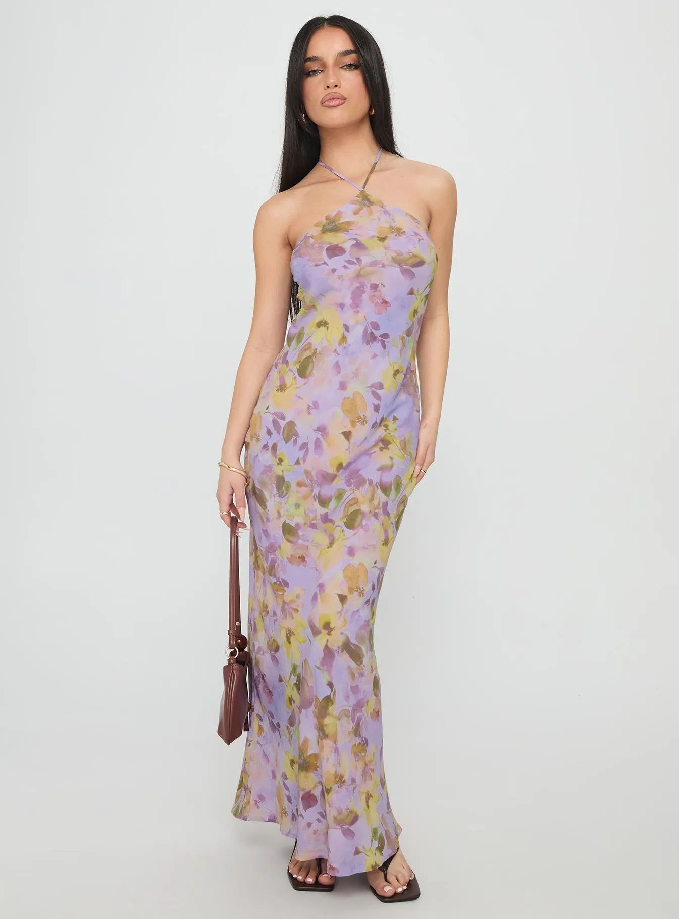 Florabella Halter Maxi Dress Multi sold by Princess Polly