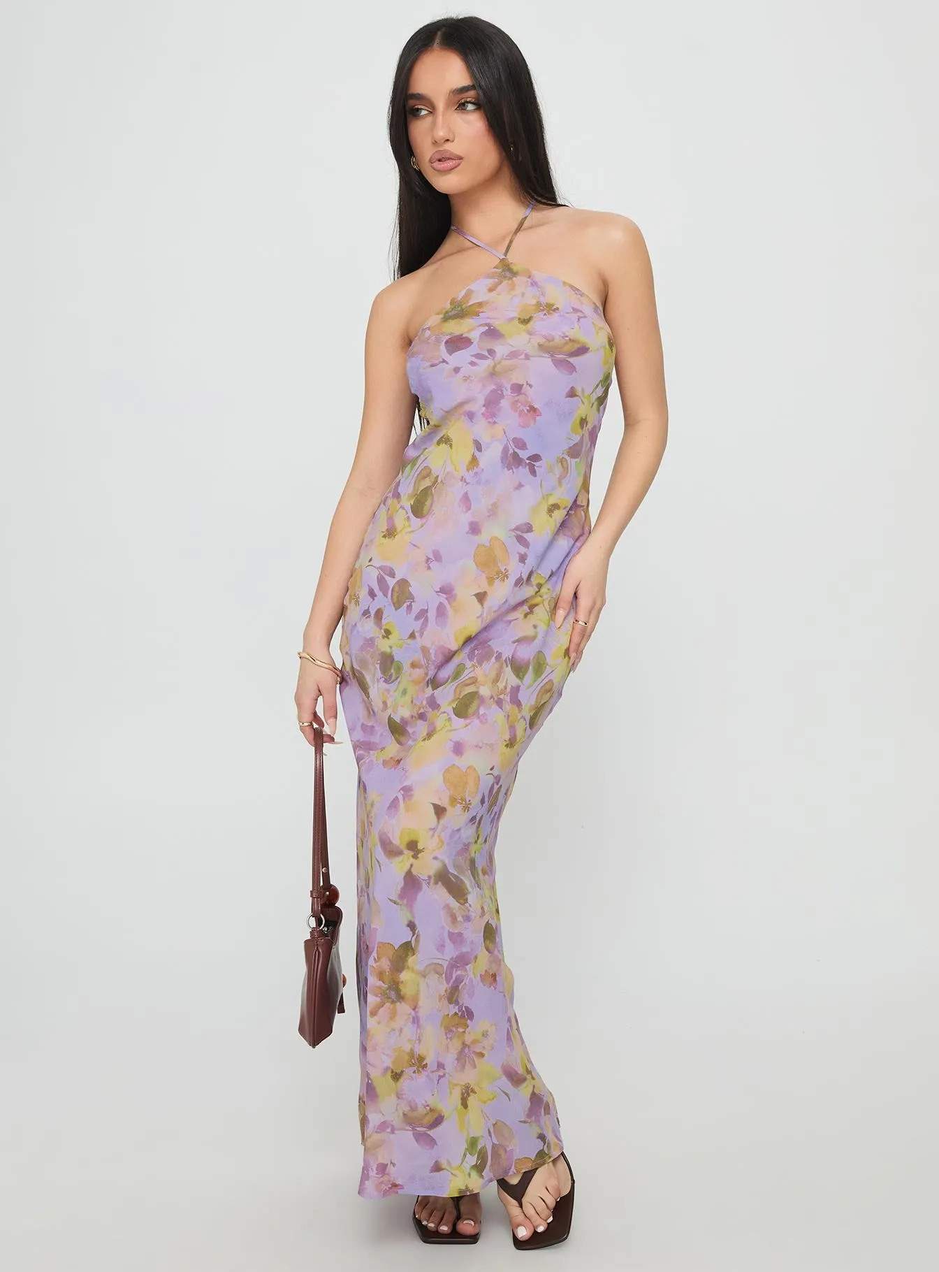 Florabella Halter Maxi Dress Multi sold by Princess Polly product image thumbnail 2