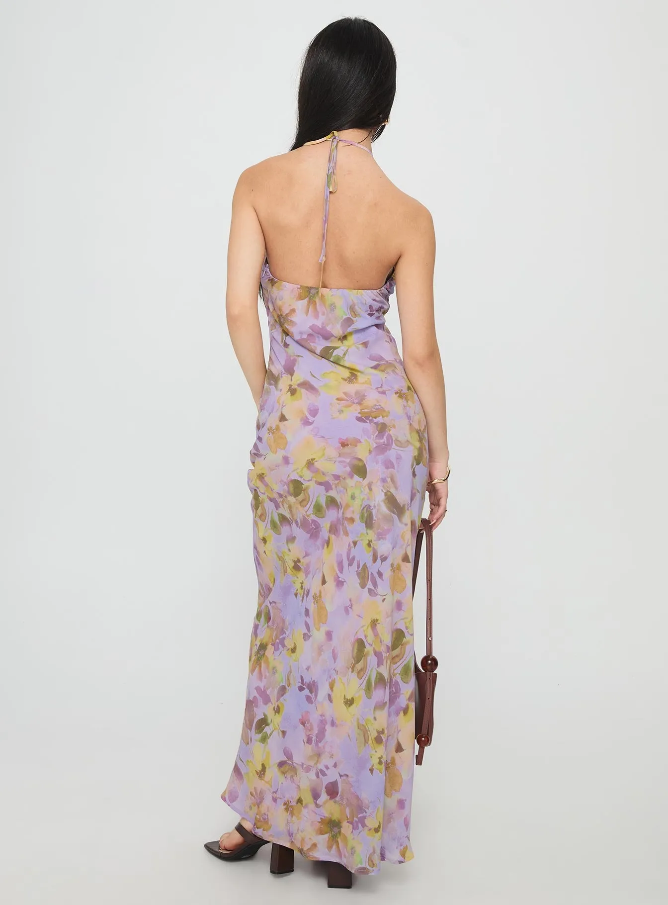 Florabella Halter Maxi Dress Multi sold by Princess Polly product image thumbnail 4
