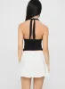Drisana Tie Detail Embroidered Mini Skirt White sold by Princess Polly