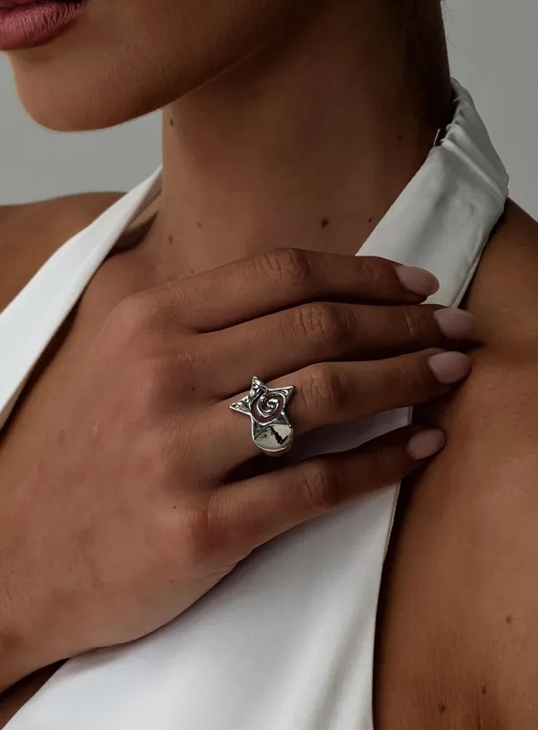 Daphine Ring Silver sold by Princess Polly