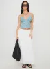 Marilou Shirred Top Blue Stripe sold by Princess Polly