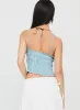 Marilou Shirred Top Blue Stripe sold by Princess Polly