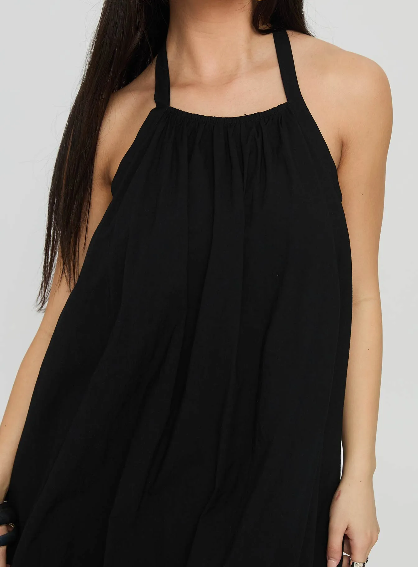 Friandise Bubble Hem Mini Dress Black sold by Princess Polly product image thumbnail 5