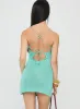 Cote Mini Dress Aqua sold by Princess Polly