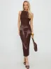 Fayola Maxi Dress Floral Brown sold by Princess Polly