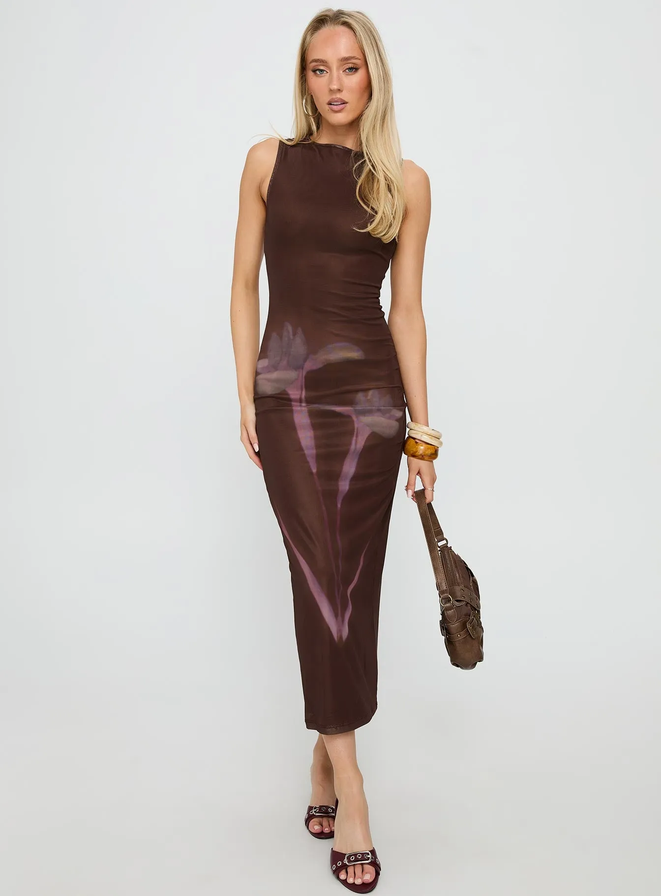 Fayola Maxi Dress Floral Brown sold by Princess Polly product image thumbnail 2