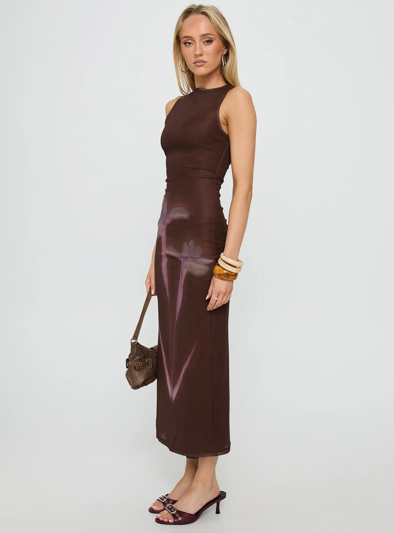 Fayola Maxi Dress Floral Brown sold by Princess Polly product image thumbnail 3