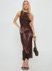 Fayola Maxi Dress Floral Brown sold by Princess Polly