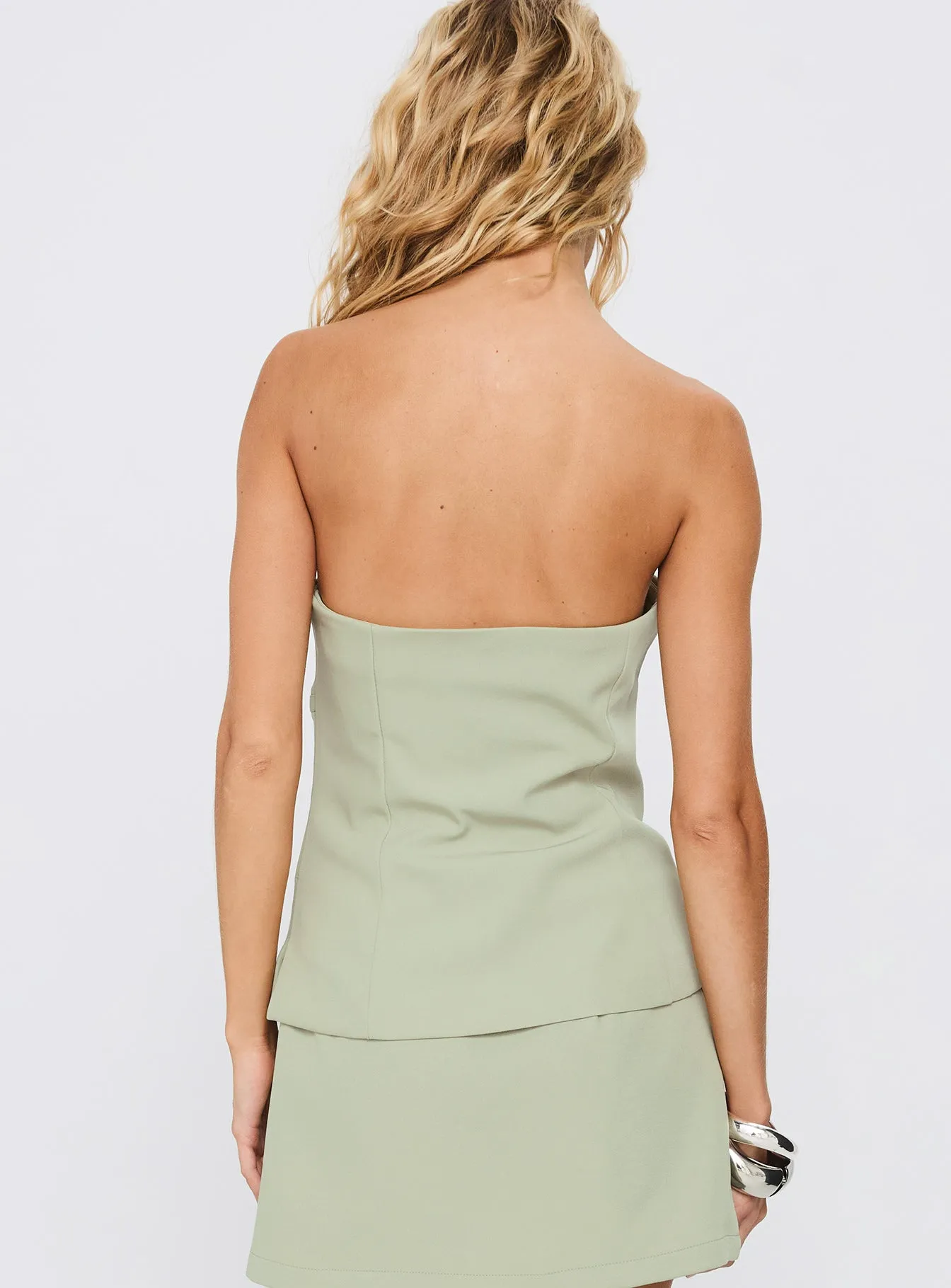 Irresistible Strapless Top Green sold by Princess Polly product image thumbnail 5