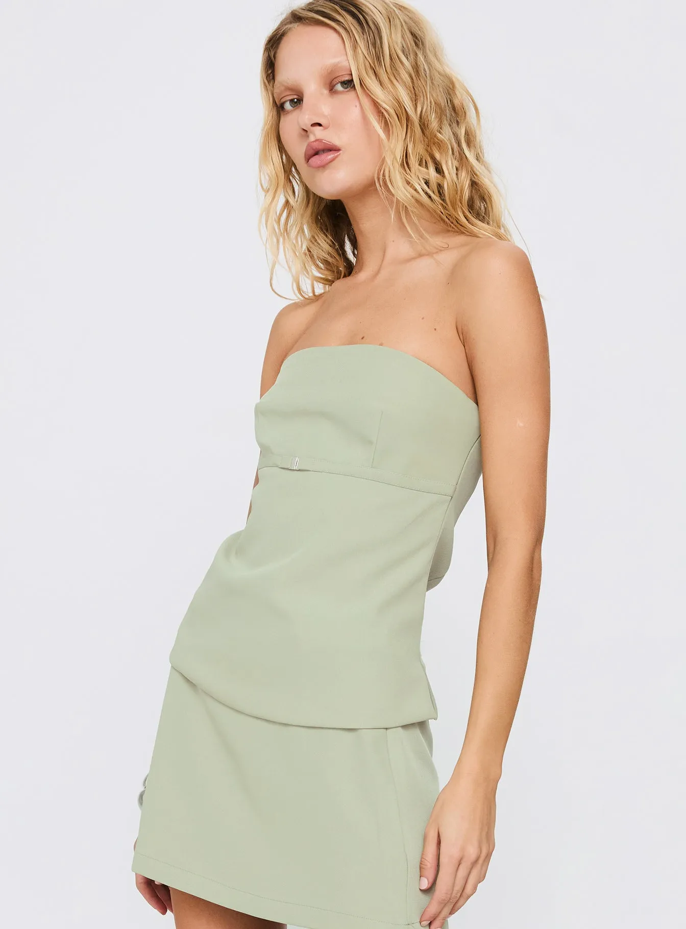 Irresistible Strapless Top Green sold by Princess Polly product image thumbnail 4