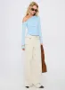 Beller Long Sleeve Top Light Blue sold by Princess Polly