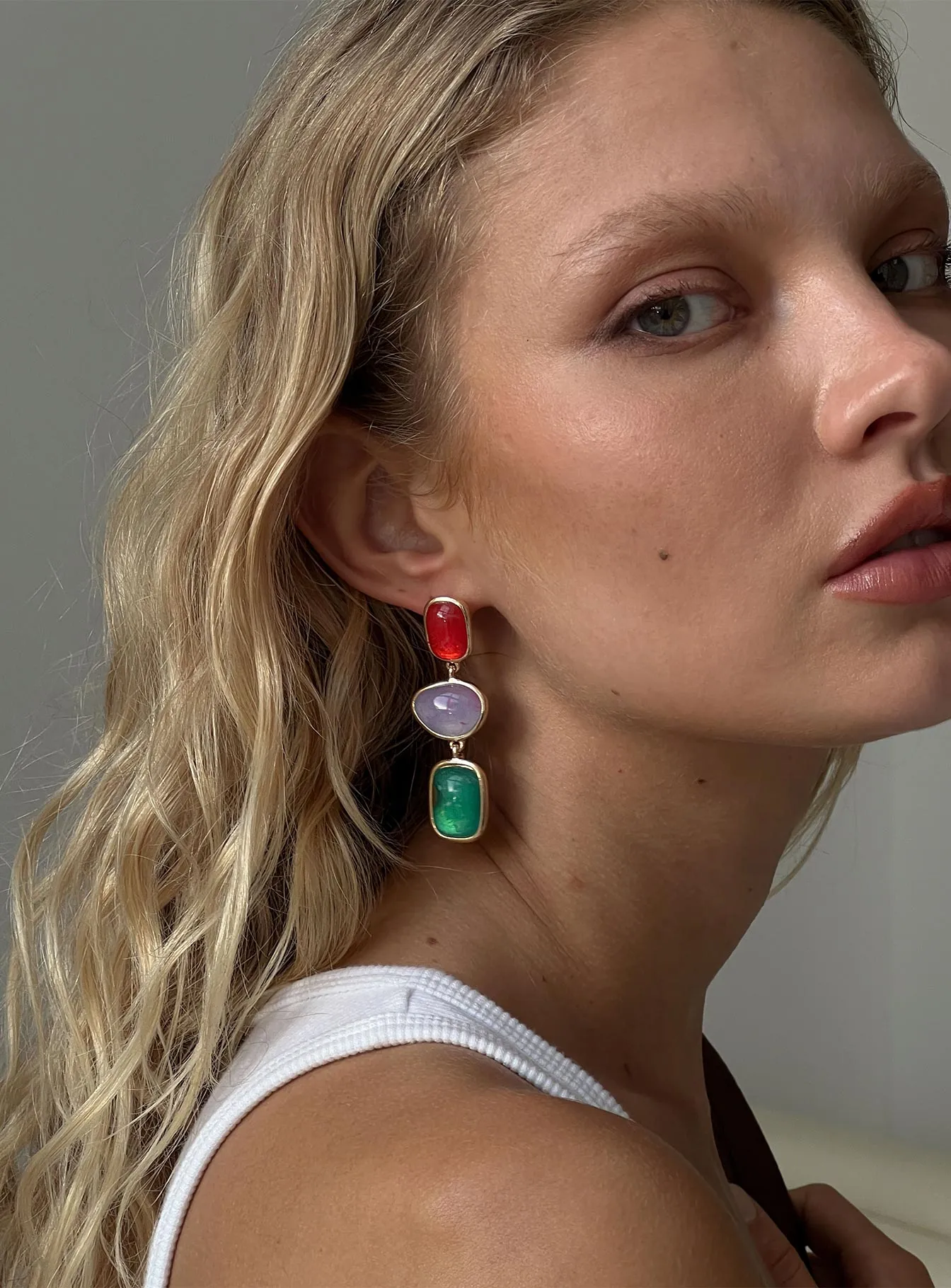 Rosabella Earrings Blue Multi sold by Princess Polly