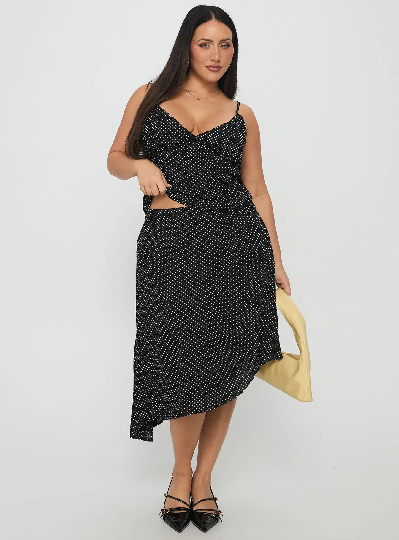 Cabernet Asymmetrical Set Black Polka Curve sold by Princess Polly product image thumbnail 3