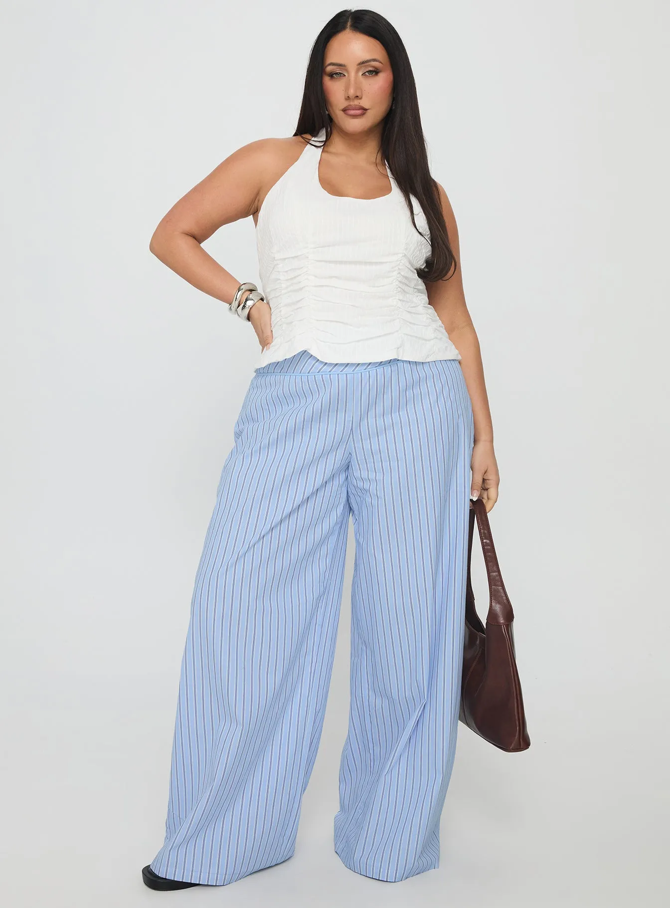 Nataliya Halter Top White Curve sold by Princess Polly product image thumbnail 3