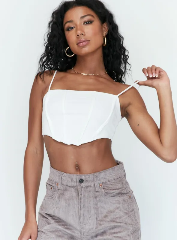 Allure Top White sold by Princess Polly