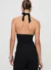 Whimsy Halter Top Black Petite sold by Princess Polly