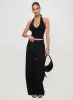 Whimsy Halter Top Black Petite sold by Princess Polly