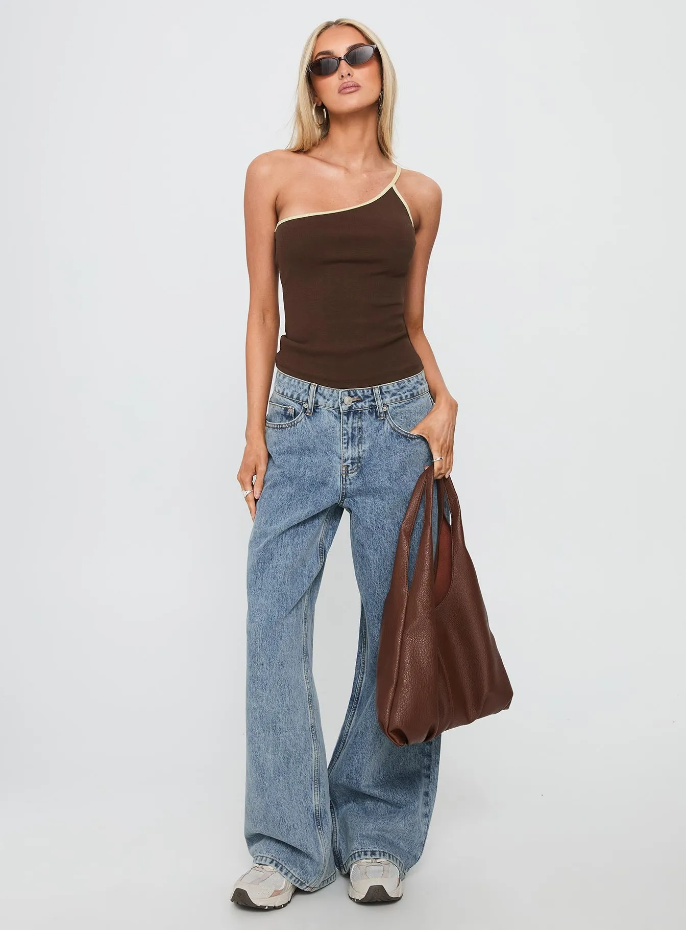 Shima Low Rise Straight Leg Jeans Light Wash sold by Princess Polly product image thumbnail 3