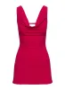 Killer Queen Cowl Mini Dress Pink Tall sold by Princess Polly