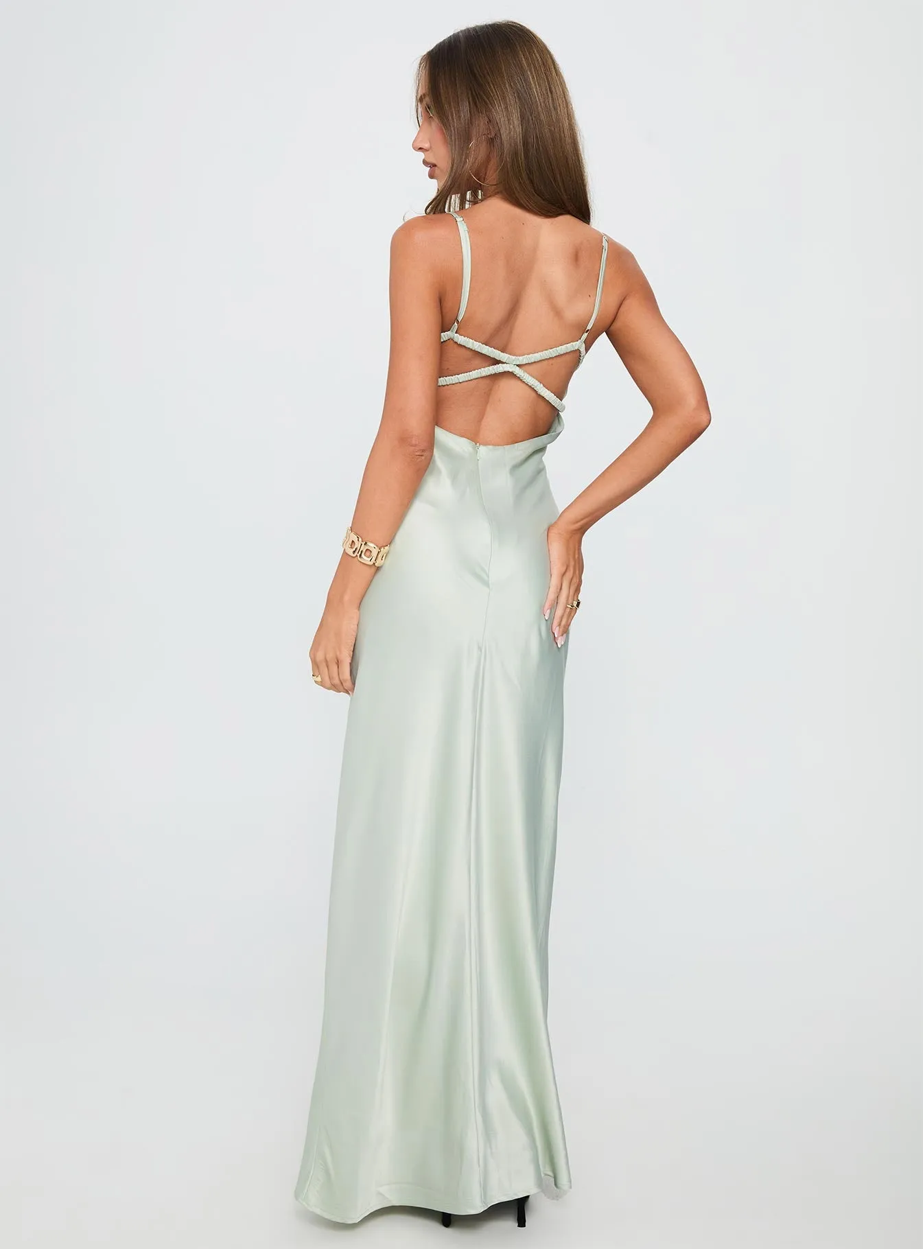 Ravia Maxi Dress Sage sold by Princess Polly product image thumbnail 4