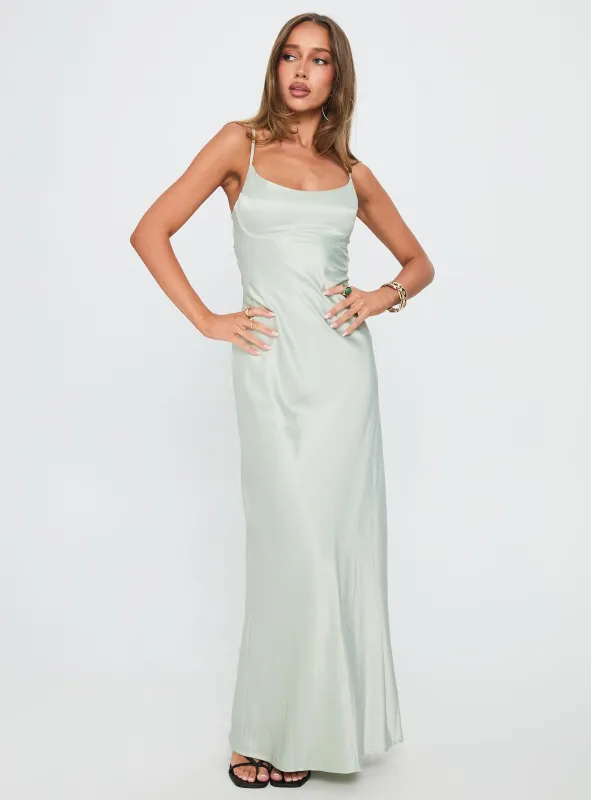 Ravia Maxi Dress Sage sold by Princess Polly