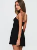 Nutmeg Strapless Mini Dress Black sold by Princess Polly