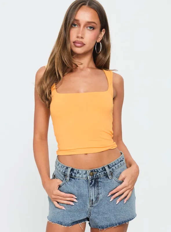 Back In Time Top Orange sold by Princess Polly