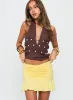 Celebrations Mini Skirt Lemon sold by Princess Polly