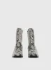 Therapy Shade Boots Black / White Snake sold by Princess Polly